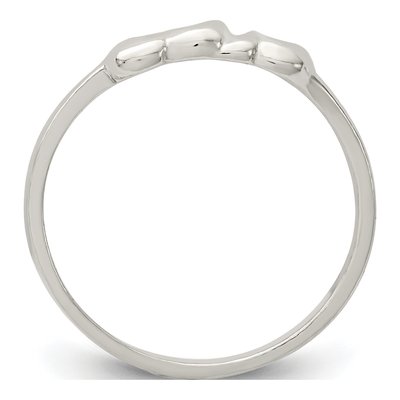 Sterling Silver Heart Ring – view 3