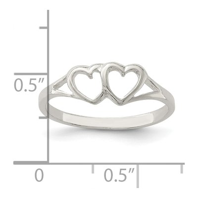 Sterling Silver Heart Ring – view 4