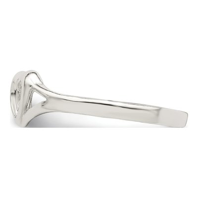 Sterling Silver Heart Ring – view 5