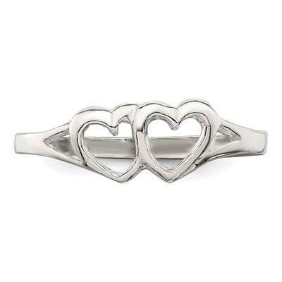 Sterling Silver Heart Ring – view 6