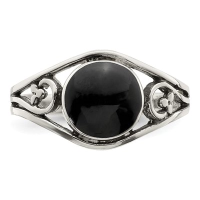 Sterling Silver Agate Antiqued Filigree Ring – view 6