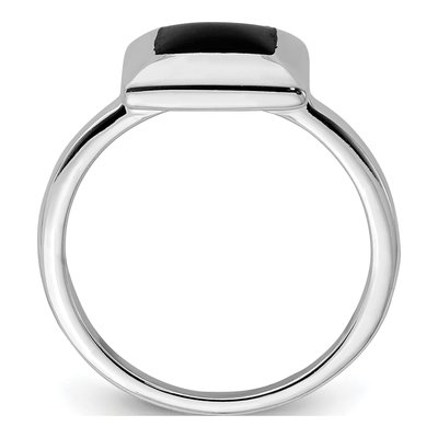 Sterling Silver Onyx Ring – view 3