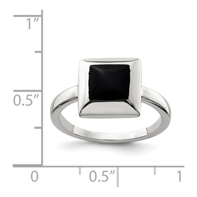 Sterling Silver Onyx Ring – view 4