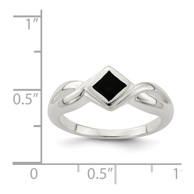 Sterling Silver Onyx Ring – view 4