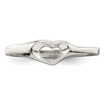 Sterling Silver Heart Ring – view 6