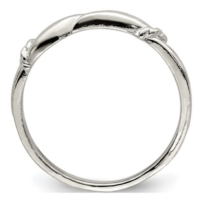 Sterling Silver Swirl Ring – view 3