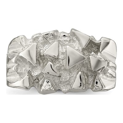 Men's Sterling Silver Nugget Ring – view 6