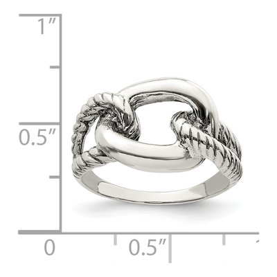 Sterling Silver Antiqued Ring – view 4