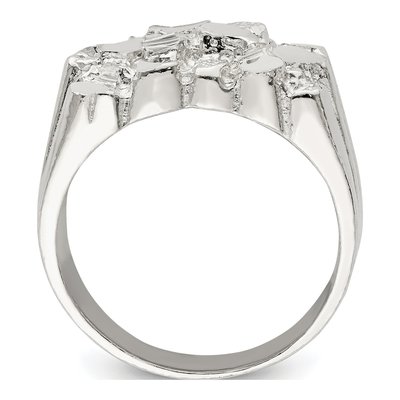 Men's Sterling Silver Nugget Ring – view 3