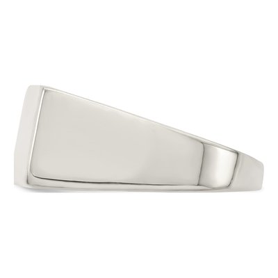 Men's Sterling Silver Signet Ring – view 4