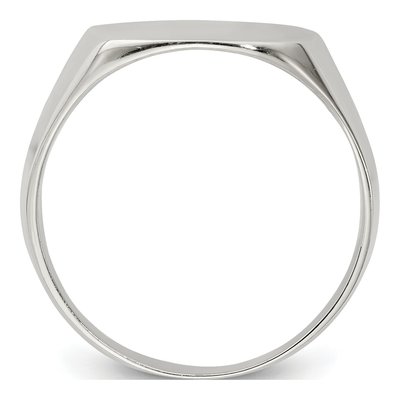 Men's Sterling Silver Signet Ring – view 3