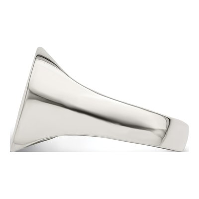 Men's Sterling Silver Signet Ring – view 4