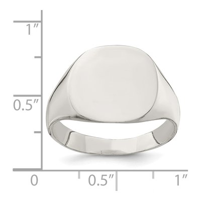 Men's Sterling Silver Signet Ring – view 5