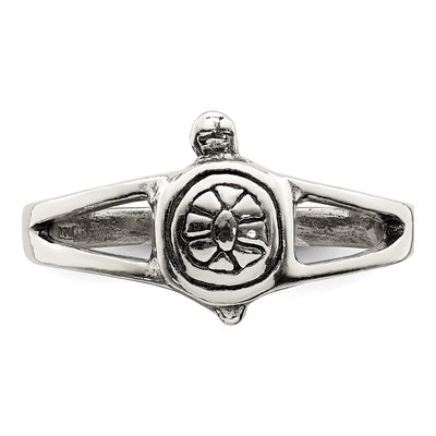 Sterling Silver Turtle Ring – view 5