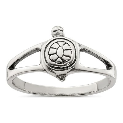 Sterling Silver Turtle Ring