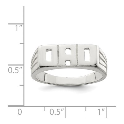 Men's Sterling Silver Dad Ring – view 4
