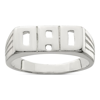Men's Sterling Silver Dad Ring