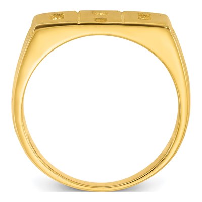 Men's Gold-Plated Sterling Silver DAD Ring – view 3