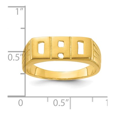 Men's Gold-Plated Sterling Silver DAD Ring – view 6