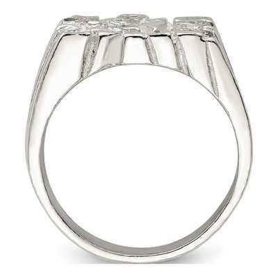 Men's Sterling Silver Nugget Ring – view 3