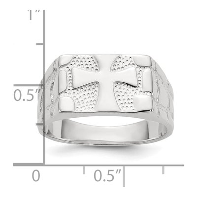 Men's Sterling Silver Nugget Ring – view 4