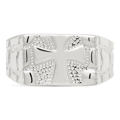 Men's Sterling Silver Nugget Ring – view 6