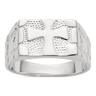 Men's Sterling Silver Nugget Ring