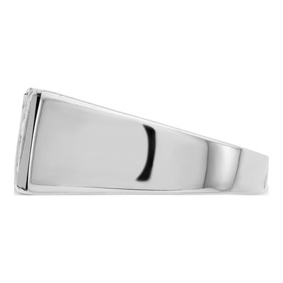 Men's Sterling Silver Onyx & CZ Ring – view 5