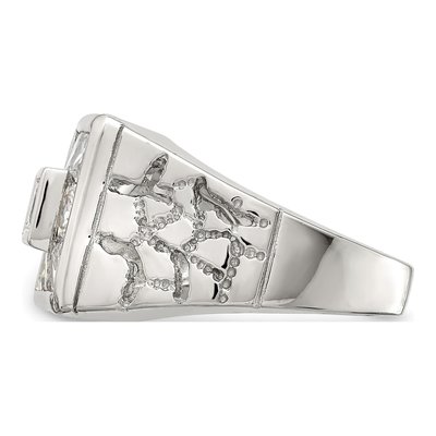 Men's Sterling Silver CZ Fashion Ring – view 4