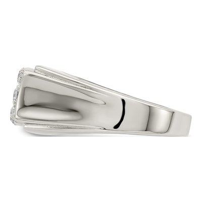 Men's Sterling Silver CZ Cluster Ring – view 5