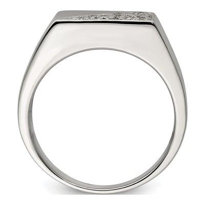 Men's Sterling Silver CZ Fashion Ring – view 3