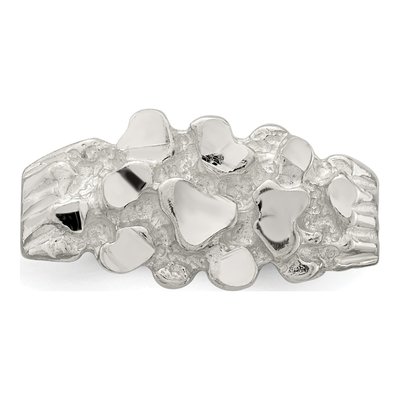 Men's Sterling Silver Nugget Ring – view 6