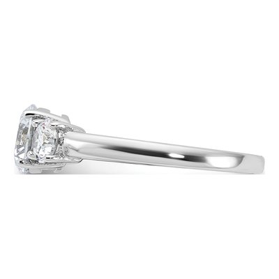 Sterling Silver CZ 3-Stone Ring – view 5
