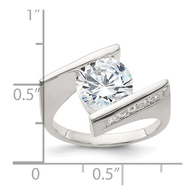 Sterling Silver CZ Ring – view 5