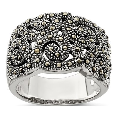 Sterling Silver Marcasite Ring