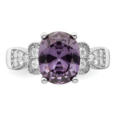 Sterling Silver CZ Ring – view 6