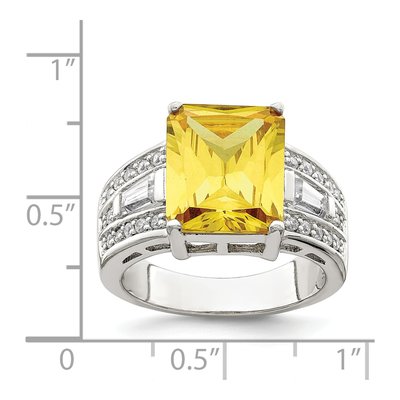 Sterling Silver CZ Clear Ring – view 4