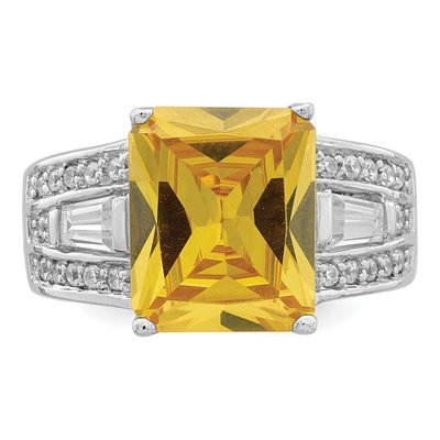 Sterling Silver CZ Clear Ring – view 6