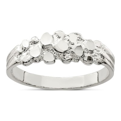 Sterling Silver Nugget Ring