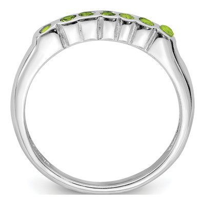 Sterling Silver Peridot Ring – view 3