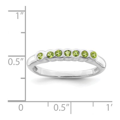 Sterling Silver Peridot Ring – view 4