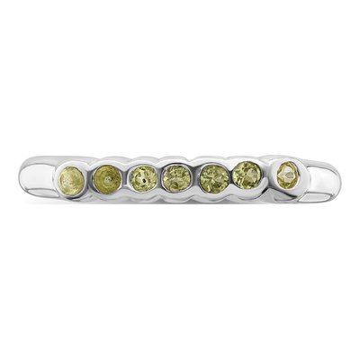 Sterling Silver Peridot Ring – view 6