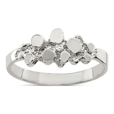 Sterling Silver Nugget Ring