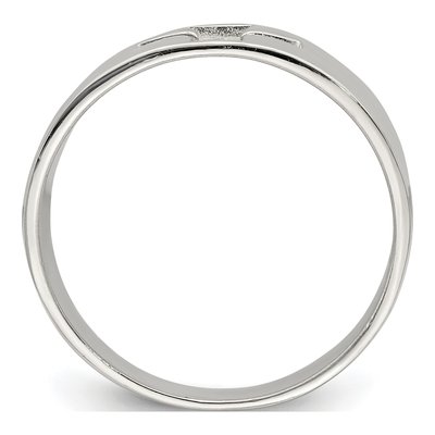 Sterling Silver Cross Cutout Ring – view 3
