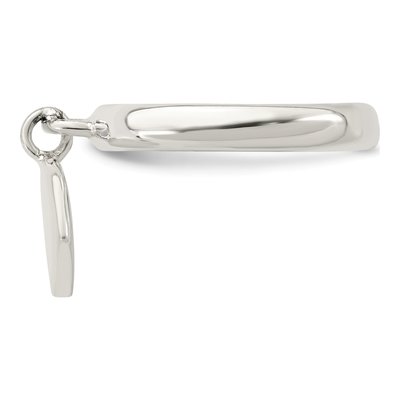 Sterling Silver Dangle Heart Ring – view 5