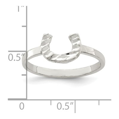 Sterling Silver Horseshoe Ring – view 4