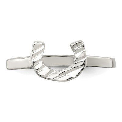 Sterling Silver Horseshoe Ring – view 6