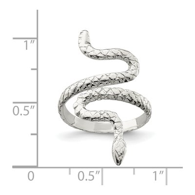 Sterling Silver Snake Ring – view 4