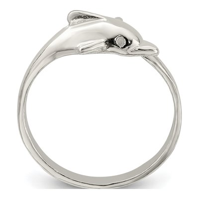 Sterling Silver Dolphin Ring – view 3