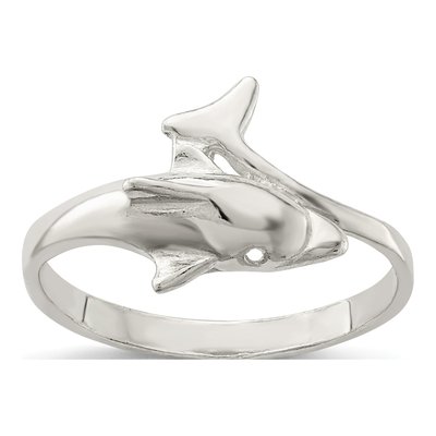 Sterling Silver Dolphin Ring